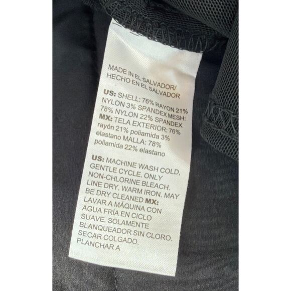 CHICO'S 1 / Size 8 Chino style Pull On Wide Leg Dress Career Pants in Black - Picture 4 of 8